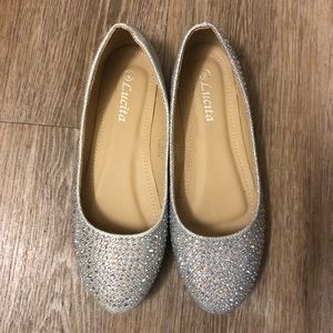 Sparkly flats.